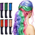 6 Pack  Hair dye comb multicolors