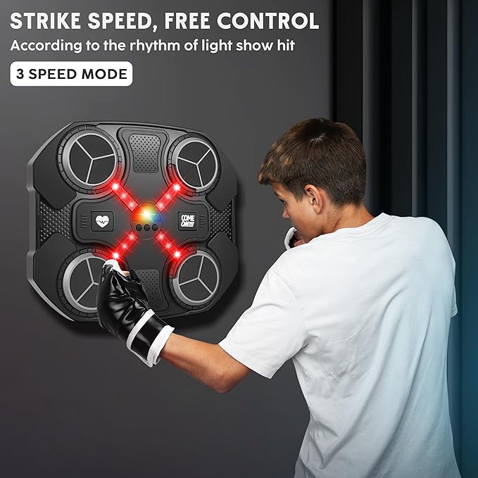 Musical boxing machine for children