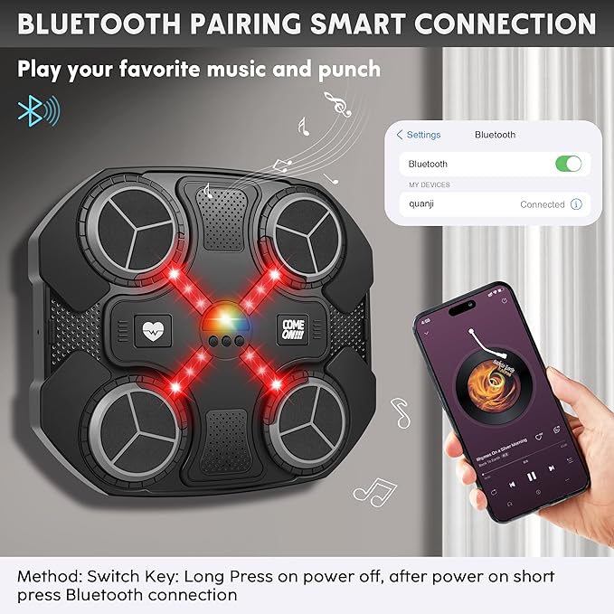 Musical boxing machine for children