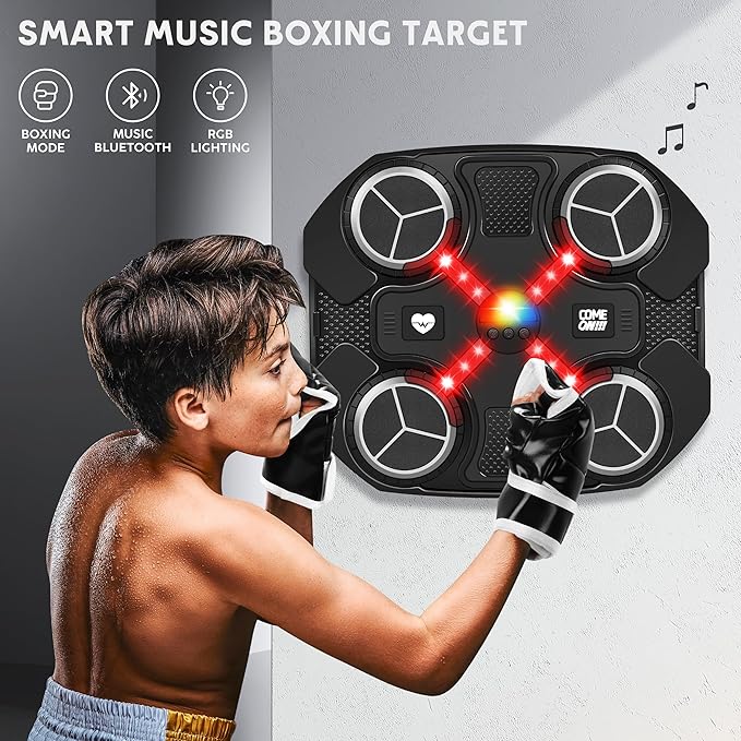 Musical boxing machine for children